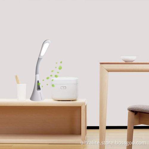 Led Table Lamp Light With Bladeless Fan